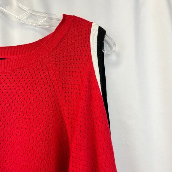 Lee Womens Multicolor Long Slit Sleeve Round Neck Perforated Top Size XL - Picture 6 of 10